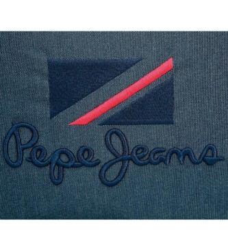 Pepe Jeans Pepe Jeans Kay five compartments pencil case dark blue