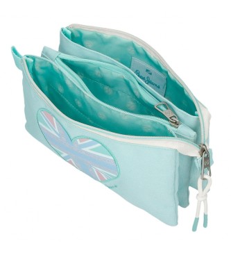 Pepe Jeans Pepe Jeans Nerea, trousse  trois compartiments, turquoise