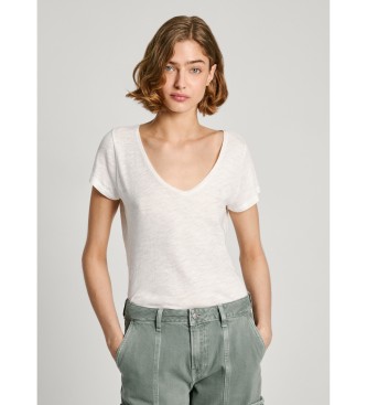 Pepe Jeans T-shirt Ezzy biały