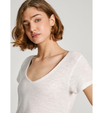 Pepe Jeans T-shirt Ezzy biały
