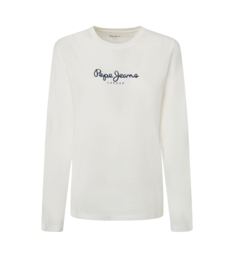 Pepe Jeans T-shirt Fiore Ls blanc