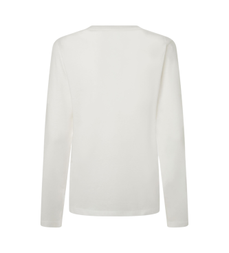 Pepe Jeans T-shirt Fiore Ls blanc