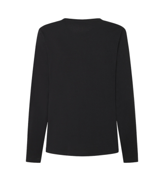Pepe Jeans T-shirt Fiore Ls zwart