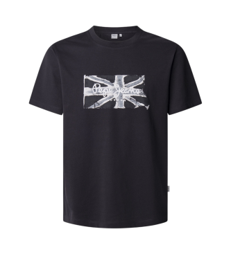 Pepe Jeans Drapeau BW T-shirt noir