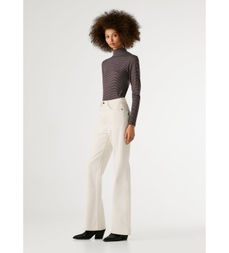 Pepe Jeans Flare-bukser Willa beige