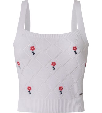 Pepe Jeans Top Flora white
