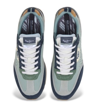Pepe Jeans Zapatillas de piel Foster Connect verde