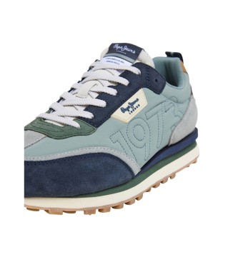 Pepe Jeans Zapatillas de piel Foster Connect verde