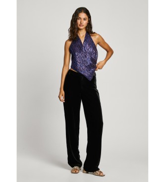 Pepe Jeans Pantalon droit Frances noir