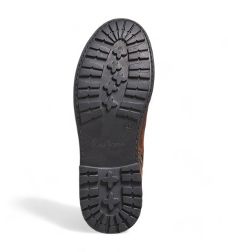 Pepe Jeans Botins Fred Earth em pele castanha