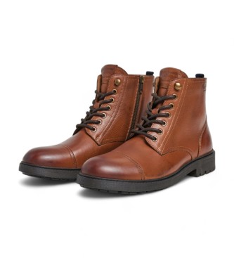 Pepe Jeans Fred Land braune Lederstiefeletten