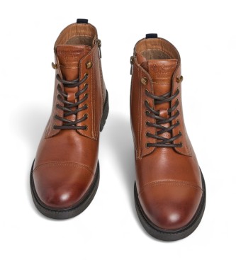 Pepe Jeans Fred Land braune Lederstiefeletten