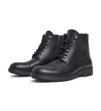 Pepe Jeans Fred Land Lederstiefeletten schwarz