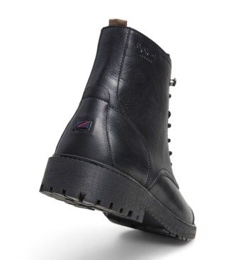 Pepe Jeans Stivaletti Fred Land in pelle nera