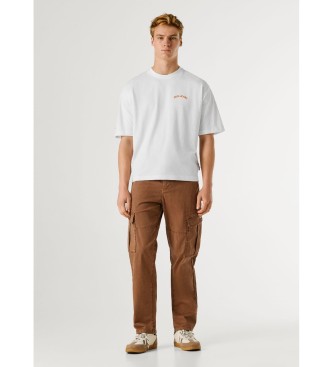 Pepe Jeans Gideon T-shirt Multicolour wit