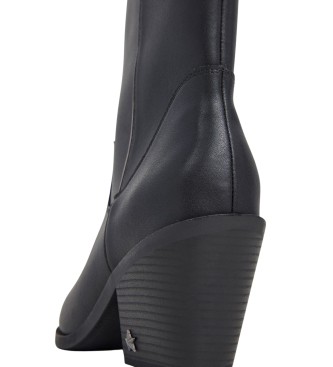 Pepe Jeans Gina Western Leather Boots preto