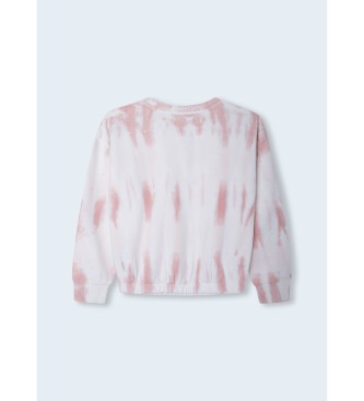 Pepe Jeans Sweatshirt Grace roze, wit
