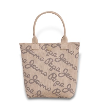 Pepe Jeans Gutrun beige tote bag