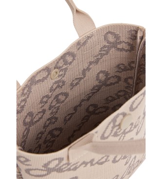 Pepe Jeans Gutrun beige tote bag