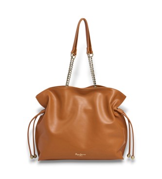 Pepe Jeans Gwendolyn brun hndtaske