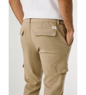 Pepe Jeans Gymdigo Cargo beige trousers 