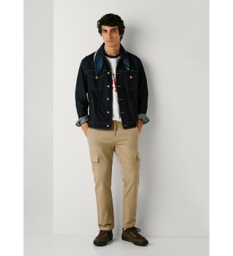 Pepe Jeans Gymdigo Cargo beige trousers 
