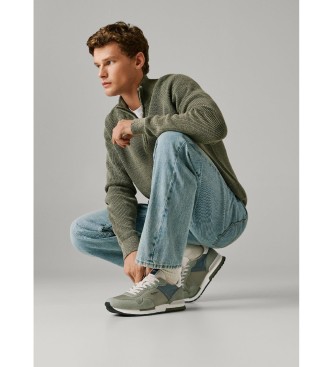 Pepe Jeans Osnovne usnjene superge Hailon zelena