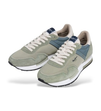 Pepe Jeans Osnovne usnjene superge Hailon zelena