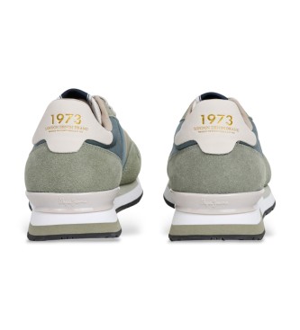 Pepe Jeans Osnovne usnjene superge Hailon zelena