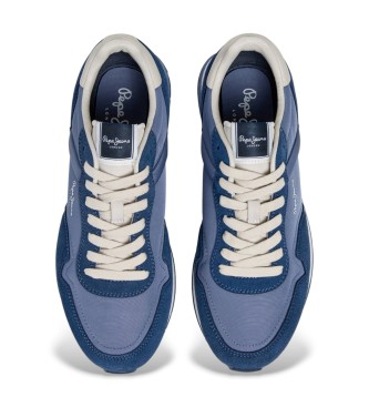 Pepe Jeans Osnovne usnjene superge Hailon modre barve