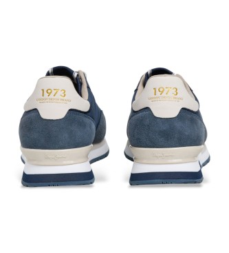 Pepe Jeans Osnovne usnjene superge Hailon mornarsko modre barve