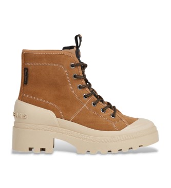 Pepe Jeans Hale Basic ankelstvler i lder, brun
