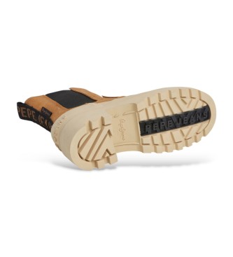 Pepe Jeans Hale Chelsea Ankle Boots brązowe