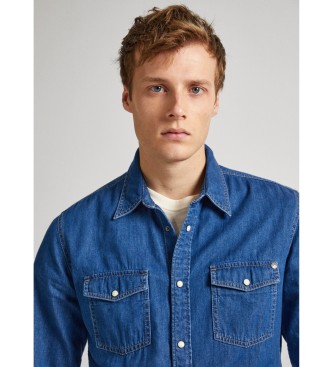 Pepe Jeans Camisa azul Hammond