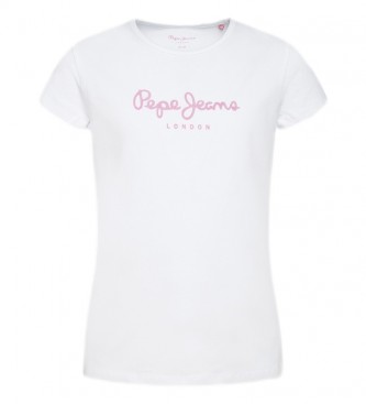 Pepe Jeans Hana - T-shirt  paillettes S/S blanc