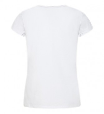 Pepe Jeans Camiseta Hana Glitter S/S blanco
