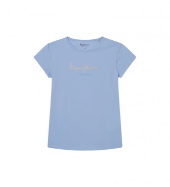 Pepe Jeans Hana Glitzer-T-Shirt S/S N blau