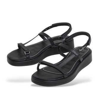 Pepe Jeans Haru Mix leather sandals black