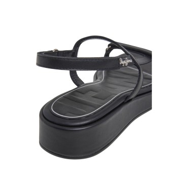 Pepe Jeans Haru Mix leather sandals black