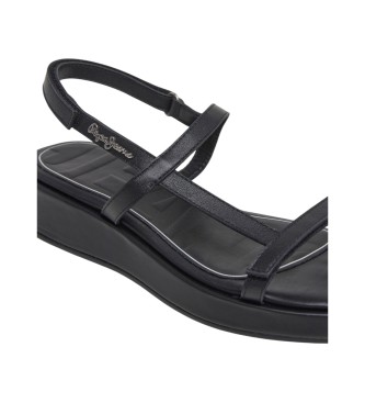Pepe Jeans Haru Mix leather sandals black