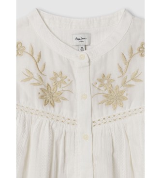Pepe Jeans Chemisier en bruy�re blanc