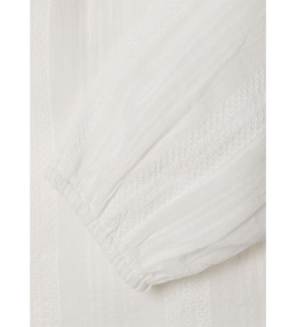 Pepe Jeans Chemisier en bruy�re blanc