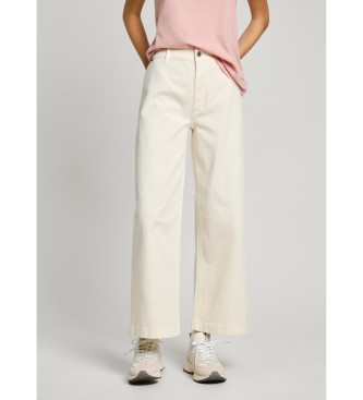 Pepe Jeans Tania Fit pantalon culotte blanc cru