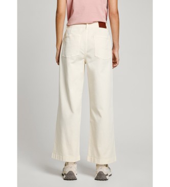 Pepe Jeans Tania Fit pantalon culotte blanc cru