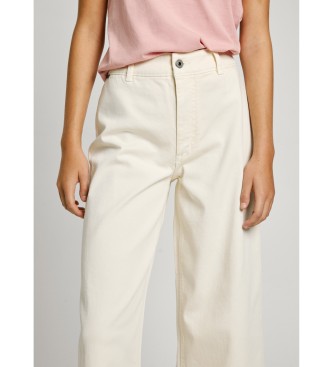 Pepe Jeans Tania Fit pantalon culotte blanc cru