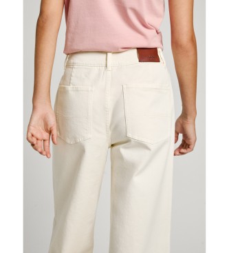 Pepe Jeans Tania Fit pantalon culotte blanc cru