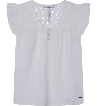 Pepe Jeans Hilary blouse wit