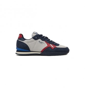 Pepe Jeans Holland Retro leather sneakers white