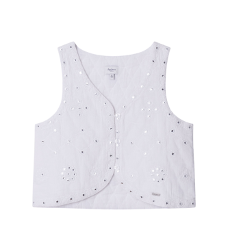 Pepe Jeans Chaleco Holly blanco