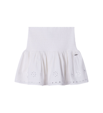Pepe Jeans Falda Holly blanco